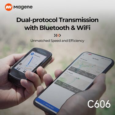 Велокомп'ютер Magene C606 з GPS, сенсорний екран 2,8