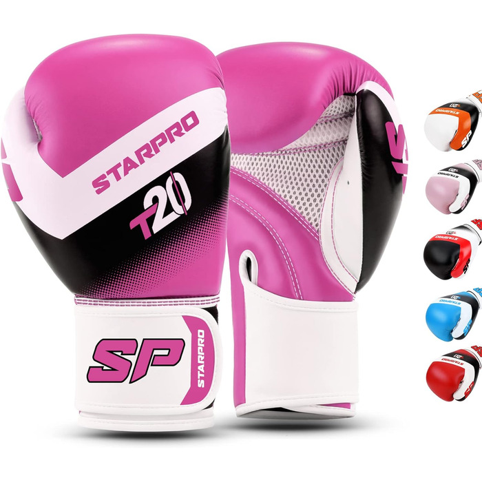 Дитячі боксерські рукавички Starpro 4oz рожеві для маленьких та тендітних рук, для хлопчиків і дівчаток 6-10 років, боксерський набір