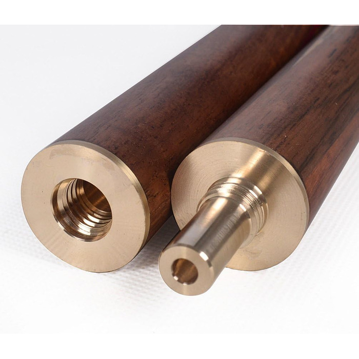 CUESOUL 57' Ручний снукерний кий з 3/4 суглобом та міні-подовжувачем для наконечника, в алюмінієвому кобурі Karella D302