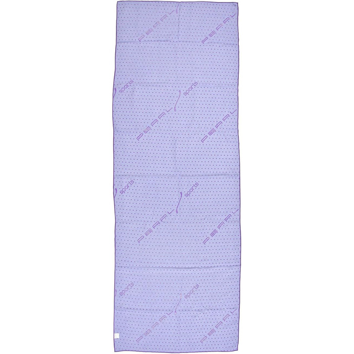 PEARL Sports Yogatuch: Рушник для йоги 2в1 з мікрофібри та підкладкою (фіолетовий)