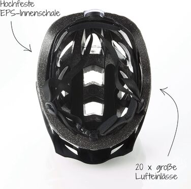Велошолом FISCHER Urban Lano для дорослих унісекс, L/XL (58-61 см), чорний-жовтий
