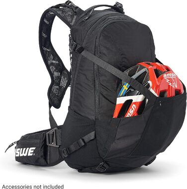 Рюкзак USWE Shred 25 л чорний для MTB, E-MTB, гірських велосипедів, преміум класу