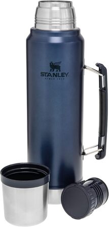 Термос Stanley Classic Legendary з нержавіючої сталі, 1 л – зберігає тепло/холод до 48 годин, BPA-free, підходить для посудомийки