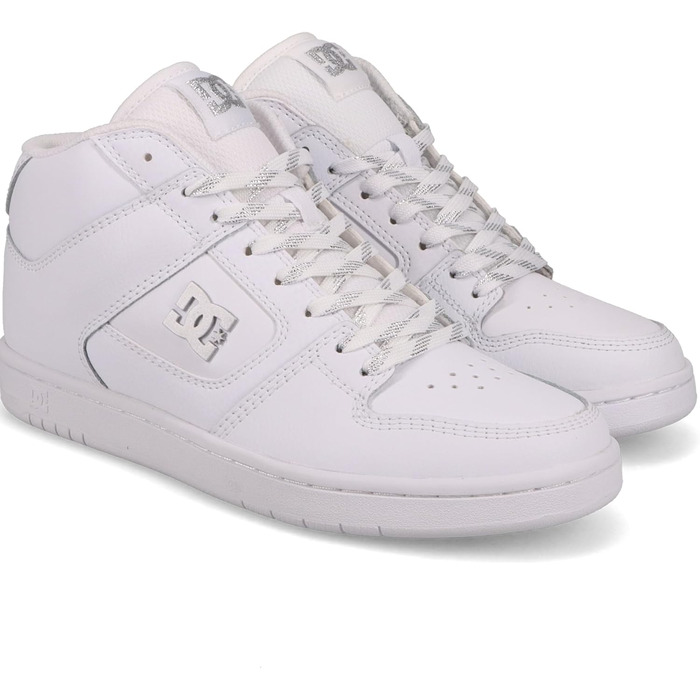 Кросівки DC Shoes Manteca 4 Mid для жінок, білий/сріблястий, 37.5 EU