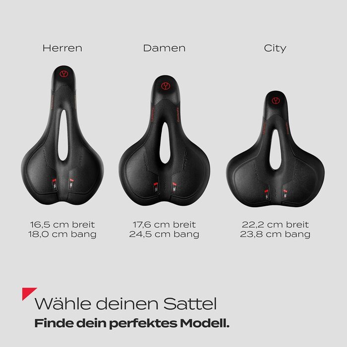 Impact® ComfortFit Ергономічне велосідло з м'яким гелем і пам'яттю форми, динамічна амортизація, інноваційне сідло для чоловіків та жінок