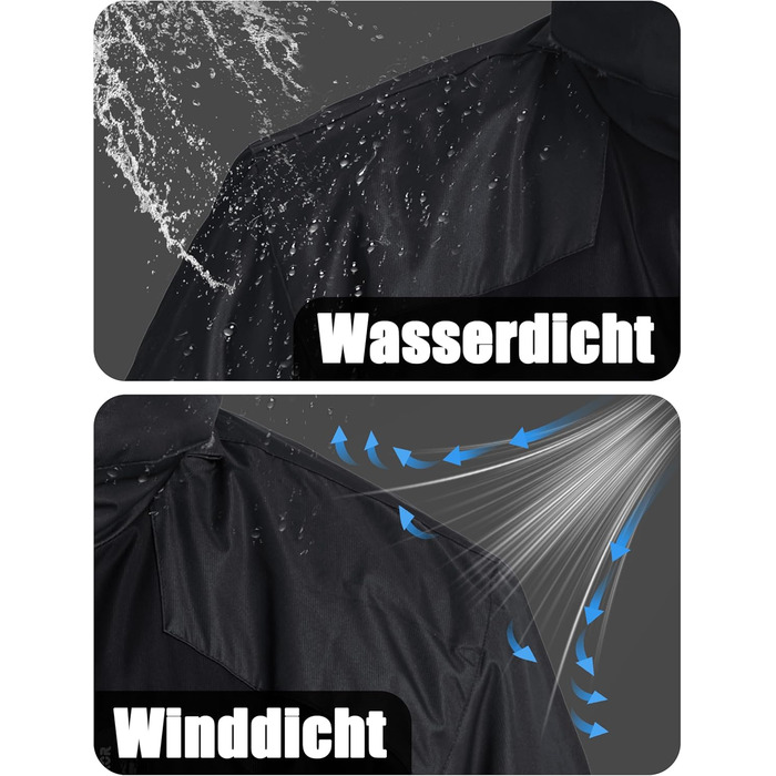 Чоловіча зимова куртка MAGCOMSEN з флісовою підкладкою, водонепроникна та вітронепроникна, тепла софтшел куртка для активного відпочинку з капюшоном, чорний/сірий колір