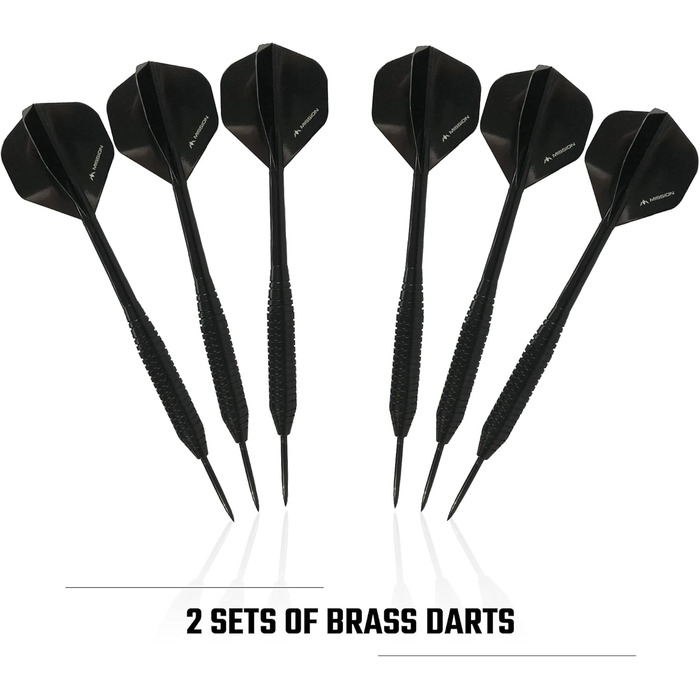 Дартс-набір Mission Darts Home Center з мішенню, 2 комплектами дротиків і пазловою окантовкою