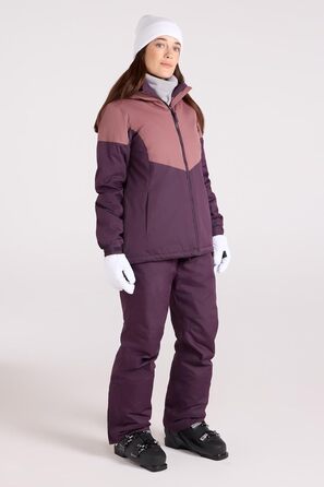 Жіноча гірськолижна куртка Mountain Warehouse Moon - водонепроникна, з мікрофлеєвою ізоляцією, тепла, з регульованою капюшоном - для катання на лижах та сноуборді (40, світло-рожевий)