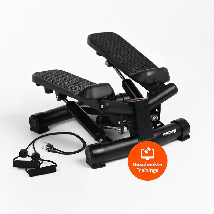 Степпер для дому з еспандерами 120 кг, Twist Mini Stepper з регульованою висотою педалей і гідравлічними циліндрами, тренажер для всього тіла з опором, модель Z2