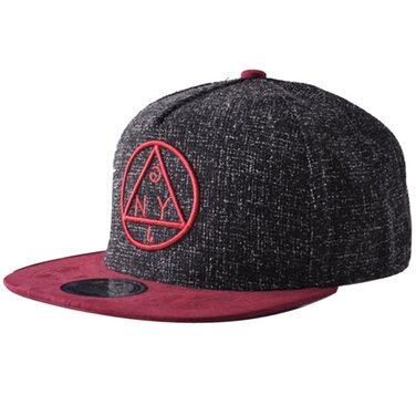 Дитяча кепка-бейсболка Belsen Hip-Hop з трикутним візерунком, чорна, універсальний розмір