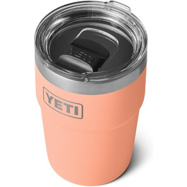 Термочашка YETI Rambler 475 мл з кришкою Magslider, персикова