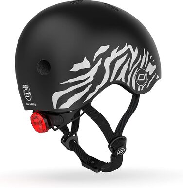 Дитячий шолом Scoot&Ride XXS, зебра, універсальний дизайн