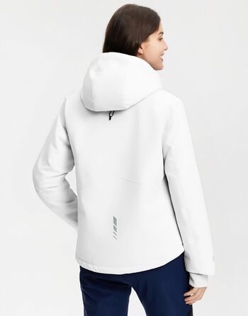 Жіноча куртка Pioneer Camp для сноуборду та гірськолижного спорту, водонепроникна, вітрозахисна, тепла, зимова, біла, розмір S