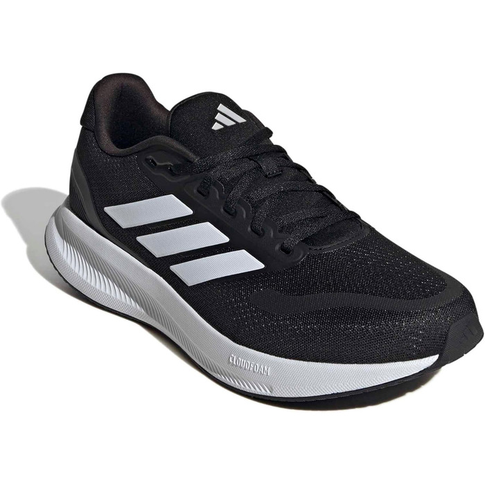 Кросівки для бігу Adidas Runfalcon 5 Wide, розмір 43 1/3 EU, чорний/білий, оригінальна якість