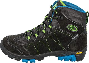 Черевики трекінгові та похідні для дітей Brütting Bergen Unisex, 37 EU, сірий, синій, лимонний