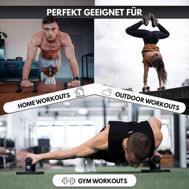 Дерев'яні паралетси з Grip Tape для каллістеніки, стійки на руках, віджимань, домашнього та вуличного фітнесу
