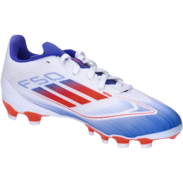 Бутси для футболу Adidas F50 League Unisex Multi Ground, 33 EU, Cloud White/Solar Red/Lucid Blue