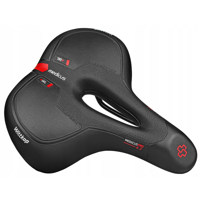 Гелеве велосипедне сідло Wittkop Medicus Pro 6.3 для MTB, трекінгових та міських велосипедів