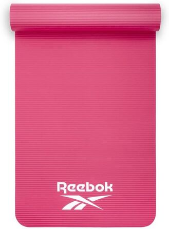 Гімнастичний килимок Reebok з натурального каучуку 15 мм, рожевий, нековзкий, для фітнесу, тренувань вдома