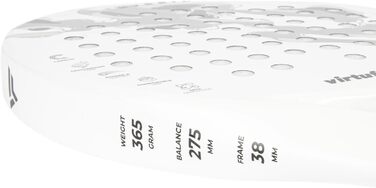 Ракета для падел-тенісу VirtuFit Control - для початківців/гібридна - середній/Fusion Pro - для досвідчених, білий/сріблястий (Fusion Pro)