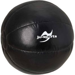 Медичний м'яч Ju-Sports Slam Ball з якісної штучної шкіри, чорний, для всіх видів спорту та силових тренувань