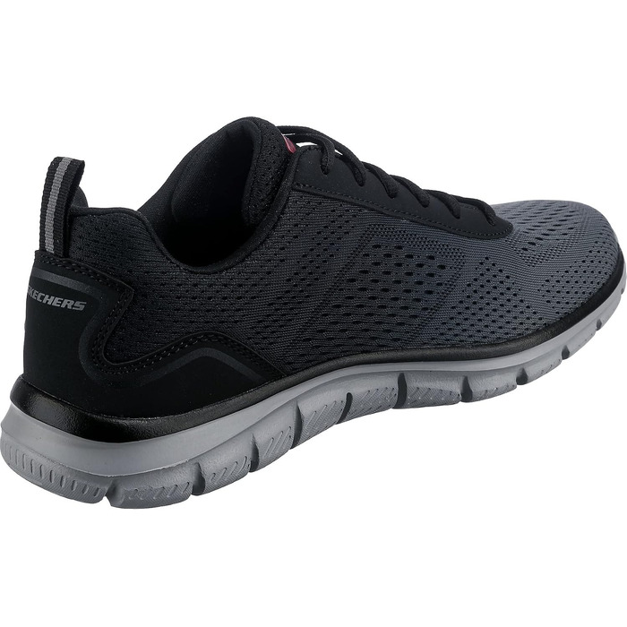 Чоловічі кросівки Skechers Track Ripknit — Спортивне взуття, чорні сітчасті, розмір 43 EU