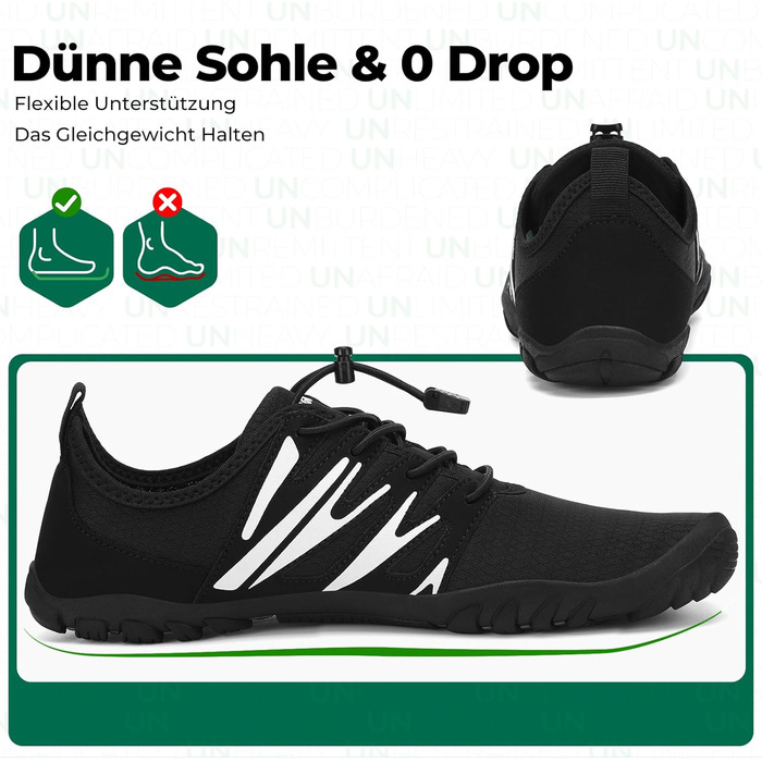 Чоловічі тапочки-шльопанці Saguaro для плавання та відпочинку, легкі, дихаючі, швидко сохнуть, широка передня частина, розмір 39-48 (EU 40, чорний)