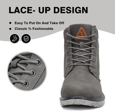 Зимові черевики Mishansha Herren: теплі, водонепроникні, для жінок, розмір 44 EU, сірі