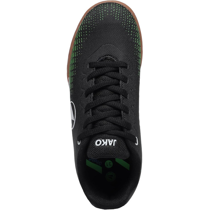 Дитячі спортивні зальні черевики JAKO J-SI Skill, унісекс, 33 EU, неоновий зелений/чорний