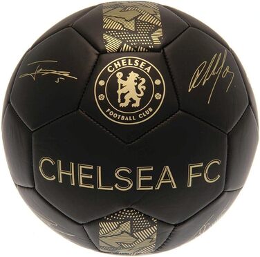 Футбольний м'яч Chelsea FC Phantom, розмір 5, чорний