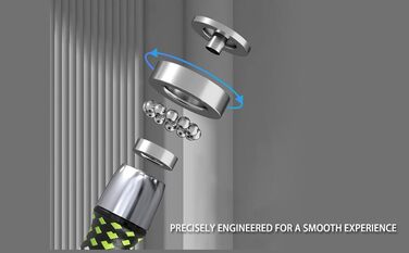 Важкий скакалка Hererope для фітнесу, 0,6 кг, лимонний колір, довжина 9'0