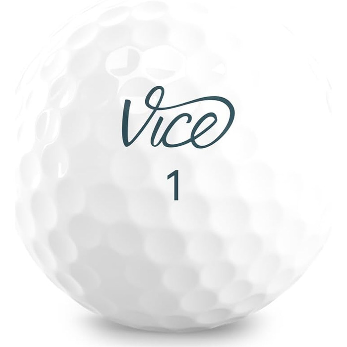 Гольф-м'ячі Vice Golf Tour White 2020, 12 шт., білий, екстра спін, м'які, для аматорів