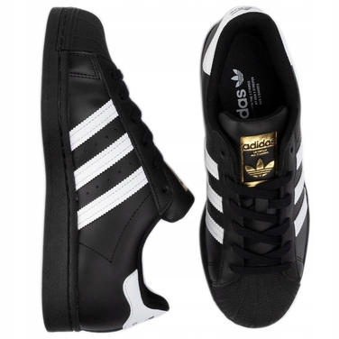 Кросівки adidas Superstar чорні/білі EG4959 шкіряні, розмір 40 2/3