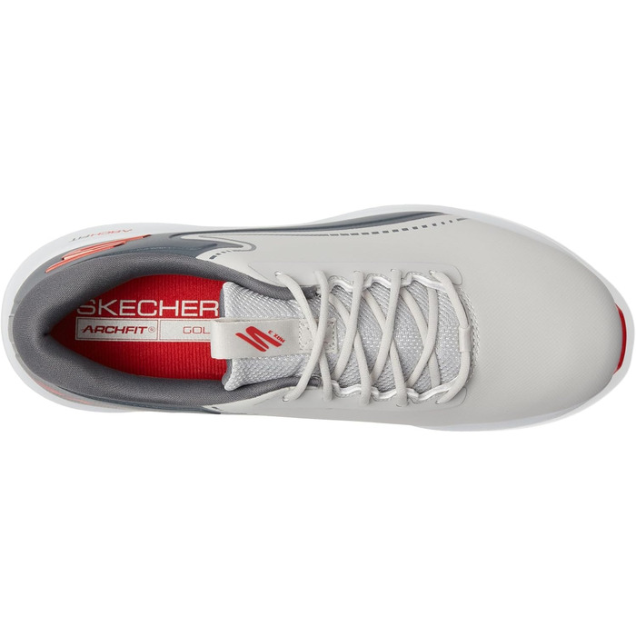 Гольф-взуття Skechers Max Fairway 3 Arch Fit для чоловіків без шипів, сірий, 40 EU