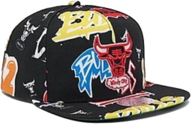 Кепка Mitchell & Ness Snapback Chicago Bulls з наліпками