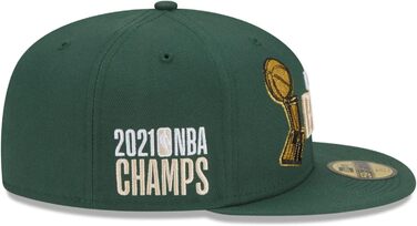 Кепка New Era 59Fifty з логотипом NBA Champions Milwaukee Bucks, зелений колір (62)
