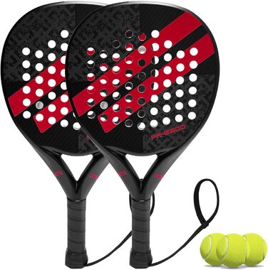 Ракетка для падел-тенісу з вуглецевим покриттям та ядром Eva Memory Flex Foam, легка (Жовтий, 2 шт.)