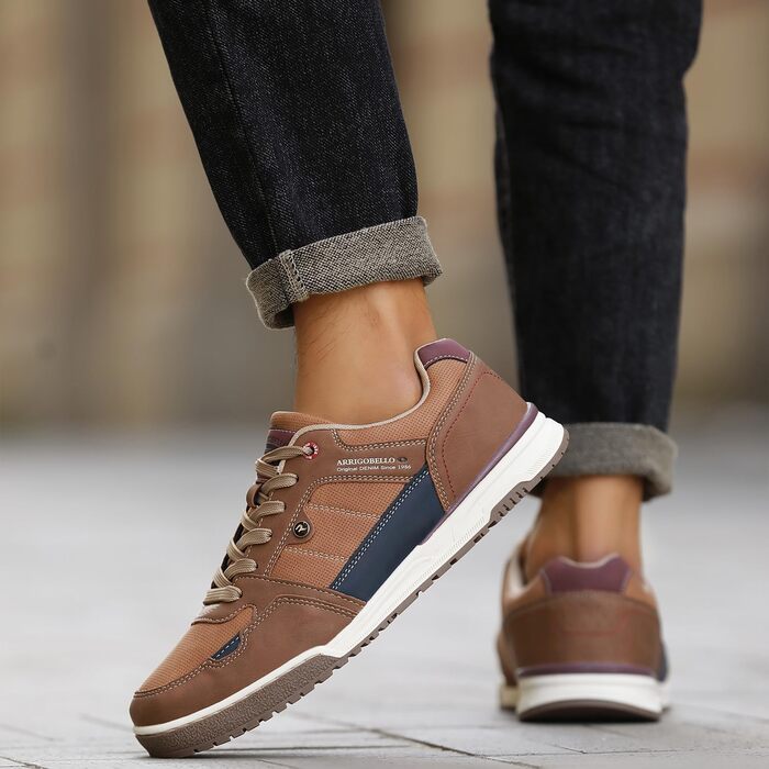 ARRIGO BELLO Кросівки чоловічі для активного відпочинку, роботи та хайкінгу. Легкі, розміри 41-46, колір: коричневий