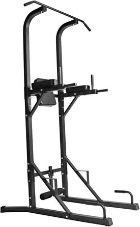 Power Tower GORILLA SPORTS® - турнік, бруси для віджимань, турнік, сталевий, чорний. Багатофункціональна станція для силових тренувань