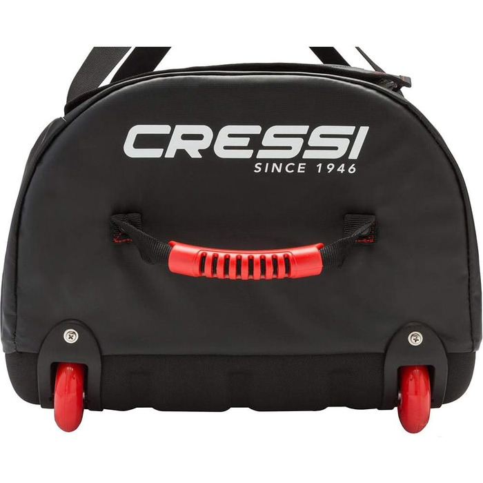 Сумка Cressi Tuna Bag 120 л, водонепроникна, чорно-червона, з колесами або без, унісекс для дорослих