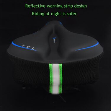 Покриття на сидіння велосипеда, гелевий чохол для сидіння, водонепроникний, для гірського велосипеда, велотренажера, спінінгу (блакитний)