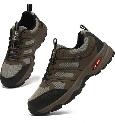 Черевики для хайкінгу чоловічі, дихаючі, трекінгові, легкі, з антиковзким покриттям, спортивні, зелені (колір: коричневий, розмір: 47 EU)