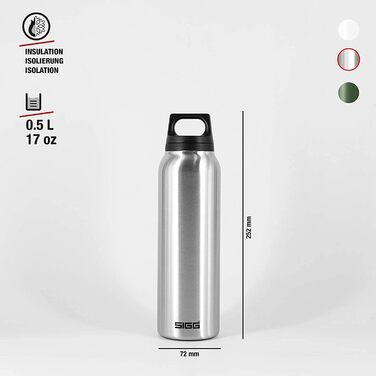Термос пляшка SIGG Hot & Cold 0.5 л, ізольована, нержавіюча сталь, без BPA, герметична