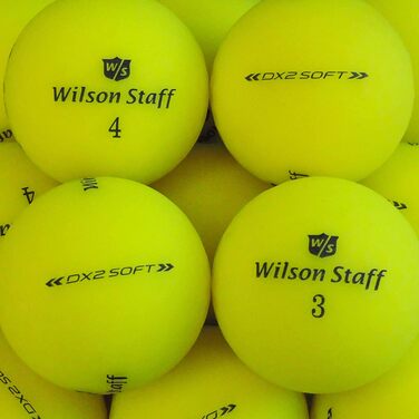 Гольф-м'ячі Wilson Staff Dx2/Duo Soft Optix жовті, матові, преміум, б/в, у сітці