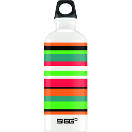 Пляшка для води Sigg Stripes 0.6 л, різнокольорова, алюмінієва