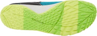 Дитячі кросівки Merrell Trail Glove 7 A/CS (30 EU, чорний, блакитно-зелений, лайм)