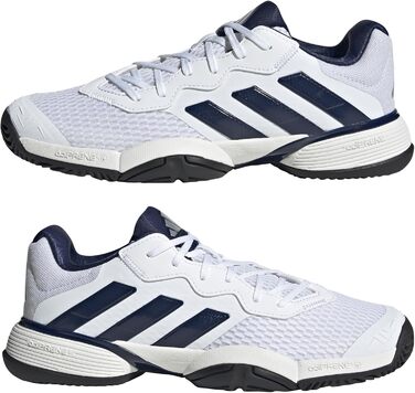 Дитячі тенісні кросівки adidas Barricade Kids 21 EU Cloud White/Dark Blue/Core Black