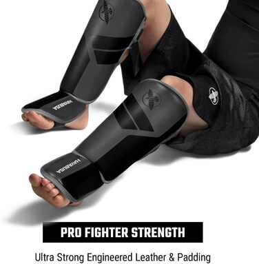 Захисники ніг Hayabusa S4 для Муай Тай, MMA, Кікбоксинг, бойові мистецтва, розмір S/M, темно-сірий