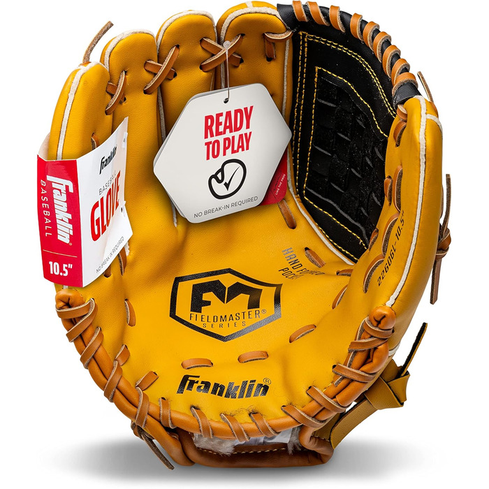 Рукавиця для бейсболу Franklin Sports Field Master серії для лівші, розмір 10.5 дюймів