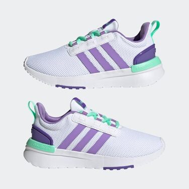Кросівки для бігу Adidas Fortarun Unisex (36 EU, White Violet Fusion Pulse Mint)